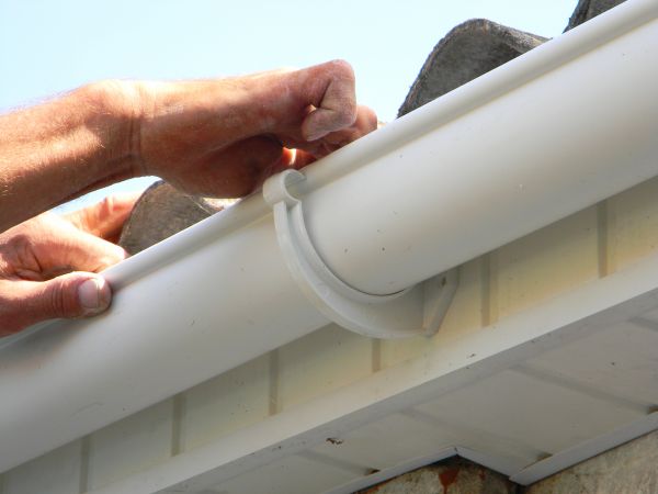 Plastic Gutter Repair in Shelby